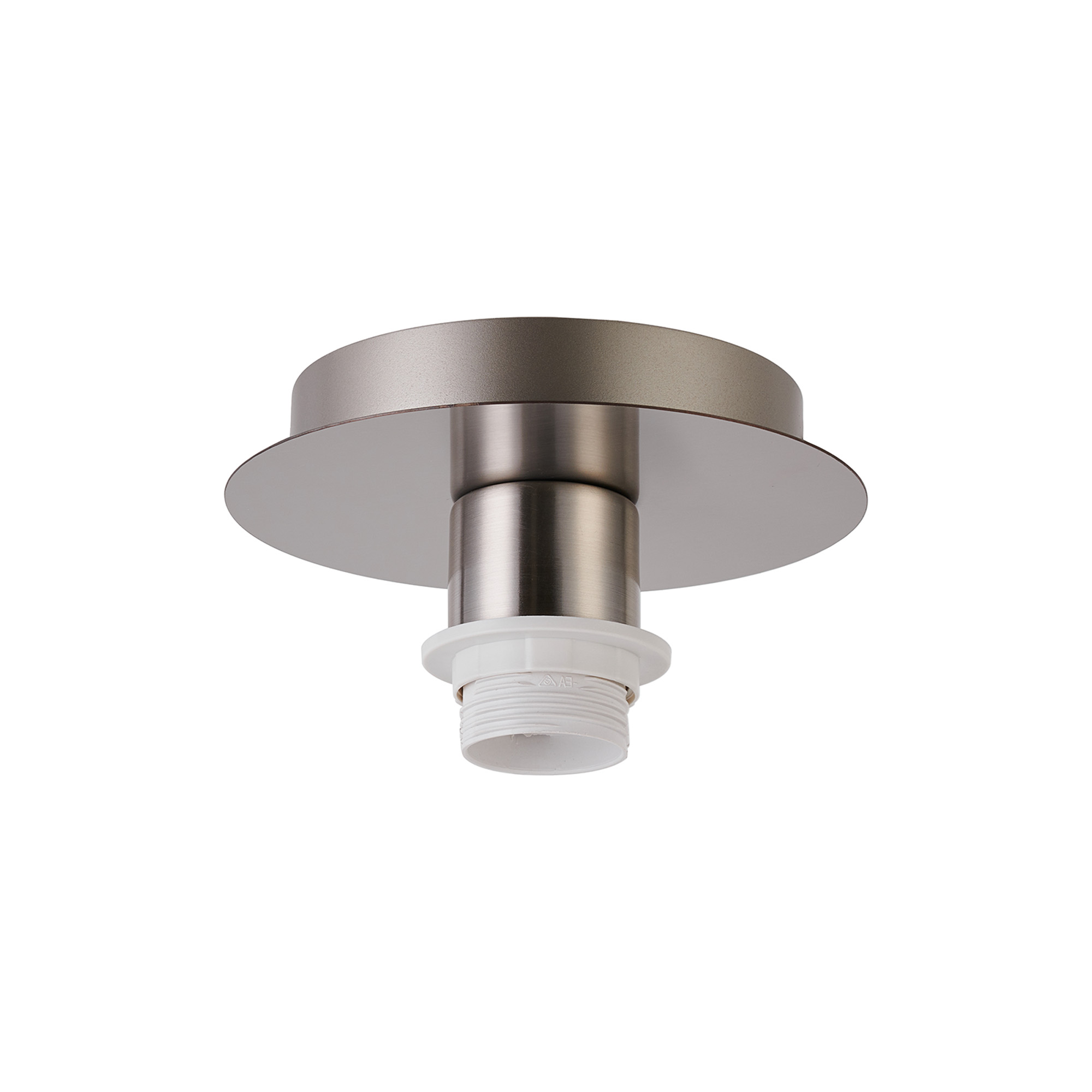 D0909SN  Carrie Satin Nickel 1 Light E27 Universal Flush Ceiling